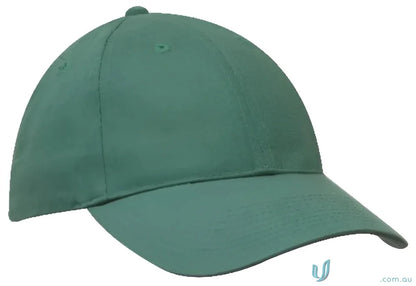 Green heavy brushed cotton cap with contrasting peak for a stylish look