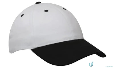 Two-tone Brushed Heavy Cotton Cap with contrasting peak for casual style