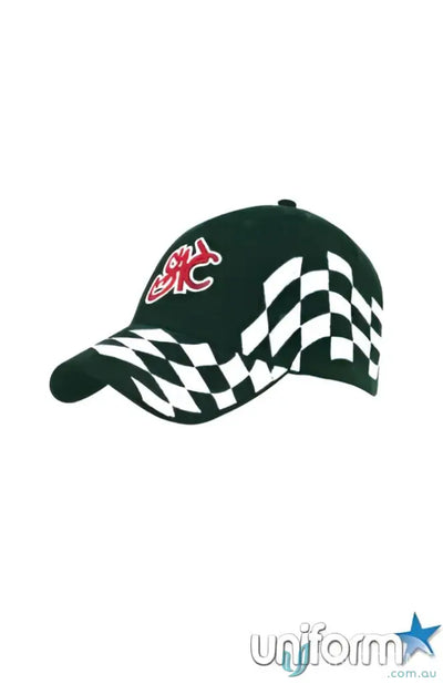 Checkered racing cap from Brushed Heavy Cotton workwear perfect for uniforms