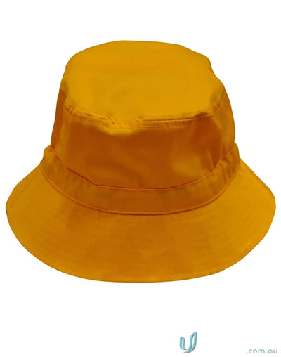 Yellow spirit bucket hat with sun protection soft brim from Winning Spirit Bucket Hat collection