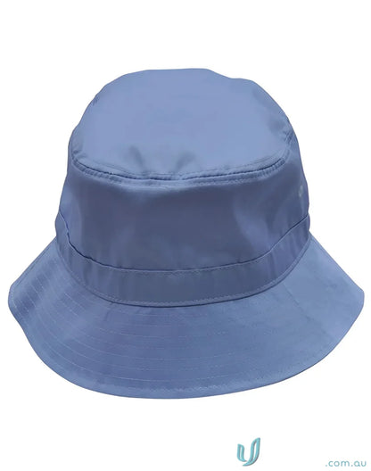 Light blue Winning Spirit Bucket Hat with toggle, sun protection soft brim, spirit bucket hat