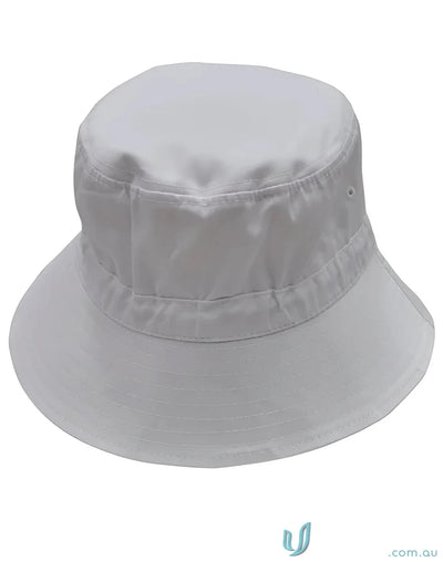 White spirit bucket hat with sun protection soft brim from Winning Spirit Bucket collection