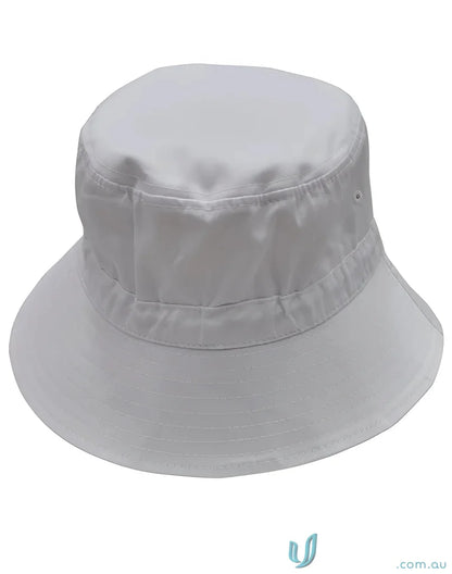 White spirit bucket hat with sun protection soft brim from Winning Spirit Bucket collection