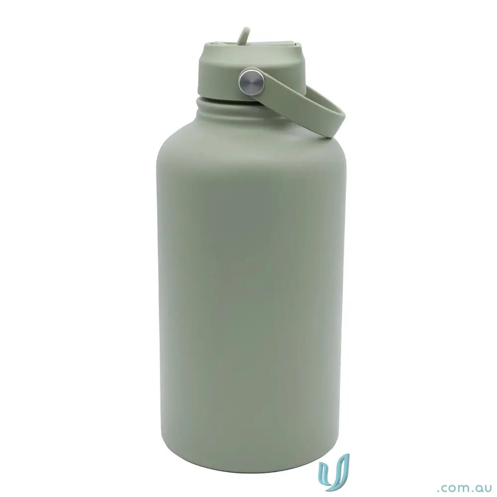 Sage green stainless steel insulated drink bottle from Byron 1.8L stylish hydration solution