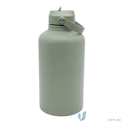 Sage green stainless steel insulated drink bottle from Byron 1.8L stylish hydration solution