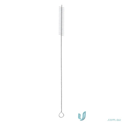 Long silver stainless steel straw cleaning brush for Byron 1.8L insulated drink bottle