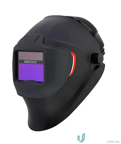 Black welding helmet with protective visor from CA-29 Evolve Welding Hood Series
