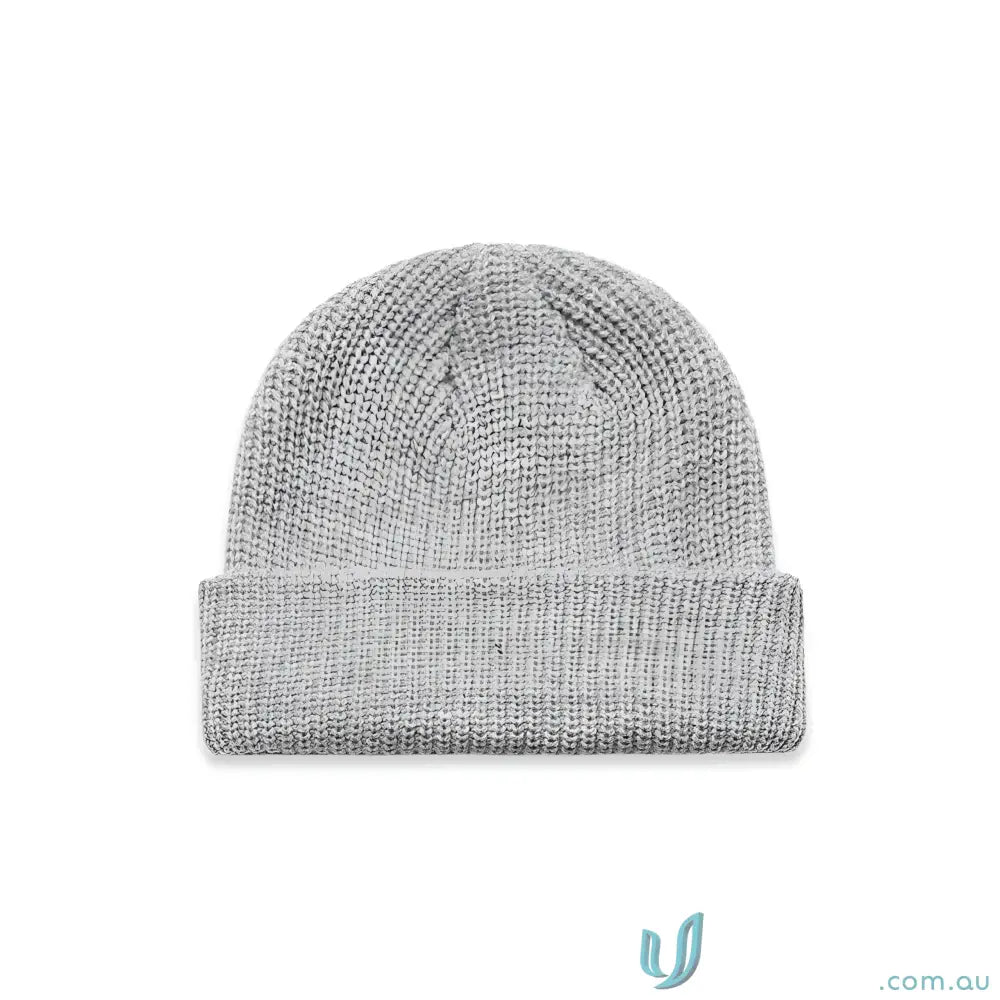 Gray knit cable beanie from AS Colour Cable Beanie 1120 Mid-Weight Acrylic style