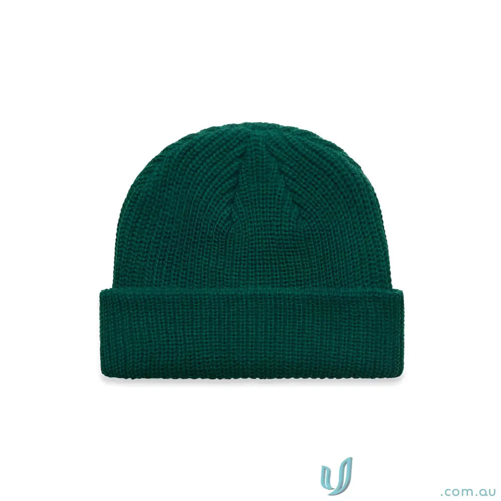 Dark green colour cable beanie from AS Colour Cable Beanie 1120 Mid-Weight Acrylic