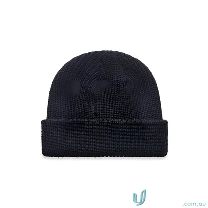 Black knit cable beanie from AS Colour Cable Beanie 1120 Mid-Weight Acrylic collection