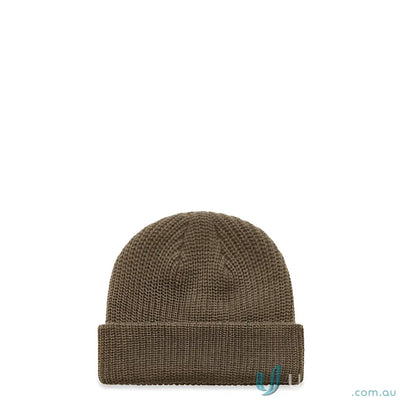 Olive green knitted cable beanie from AS Colour Cable Beanie 1120 collection