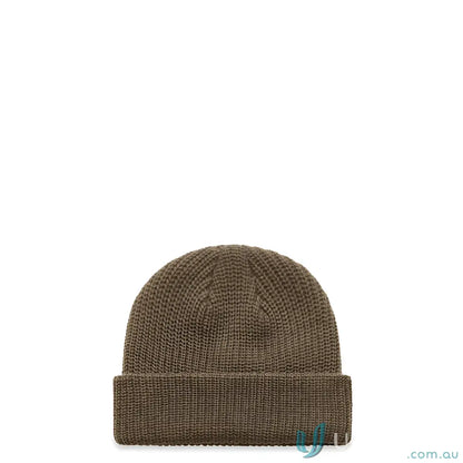 Olive green knitted cable beanie from AS Colour Cable Beanie 1120 collection