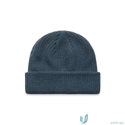 Blue knitted colour cable beanie from AS Colour Cable Beanie 1120 Mid-Weight Acrylic
