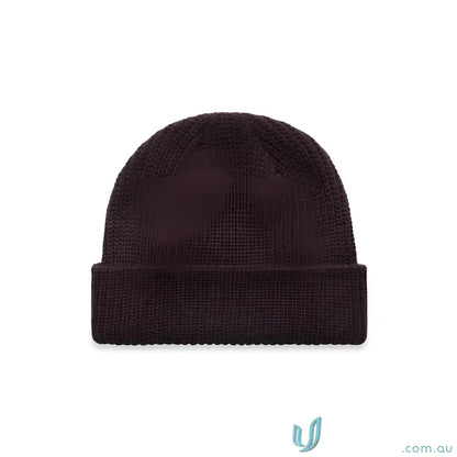 Brown knit cable beanie from AS Colour Cable Beanie 1120 Mid-Weight Acrylic collection