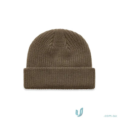 Olive green knit cable beanie from AS Colour Cable Beanie 1120 collection
