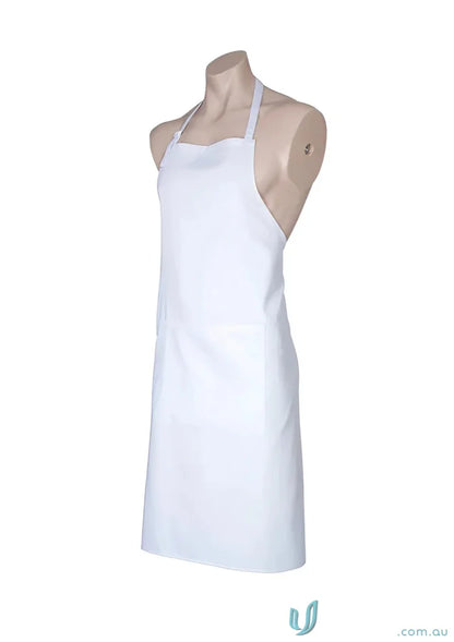 White apron on mannequin from Cafe Bib Apron collection bib apron BA95