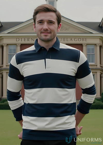 JBs Rugby Striped Cambridge Jumper with game-ready comfort, stripe 3sr design