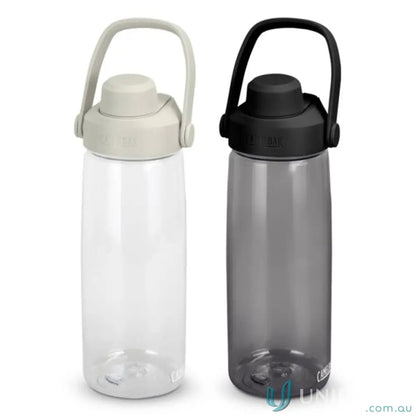 Two CamelBak Thrive 750ml bottles with leak-proof screw lid and spring-loaded flip mechanism