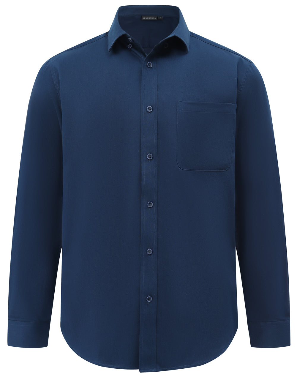 Navy blue m7009l Casual Cotton Blend Shirt for corporate casual professional appearance