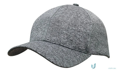 Heather gray baseball cap from Cationic Sports Jersey Cap, great for uniforms or workwear