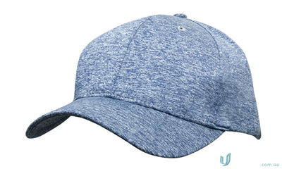 Light blue Heathered Baseball Cap from Cationic Sports Jersey Cap, perfect for uniforms or workwear