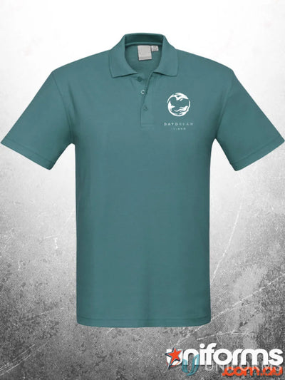 Teal polo shirt from CENTRAL Mens workwear collection, ideal for uniforms