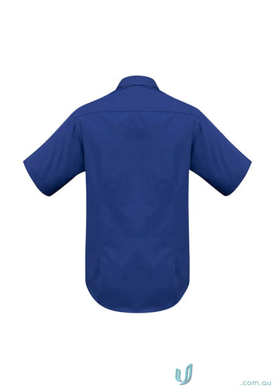 Blue Chelsea SS Shirt metro short sleeve tapered fit shirt made from poplin blend tee