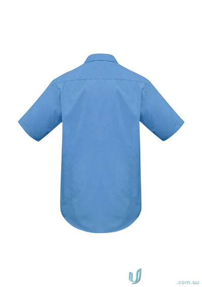 Light blue metro short sleeve Chelsea SS Shirt in a tapered fit poplin blend tee style