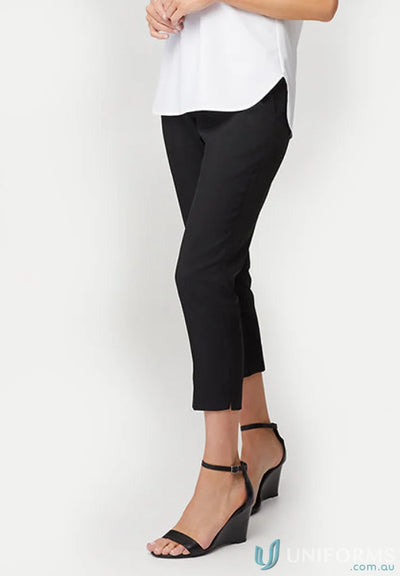 Chloe Classic 7/8 Pants from City Collection paired with wedge sandals for stylish workwear