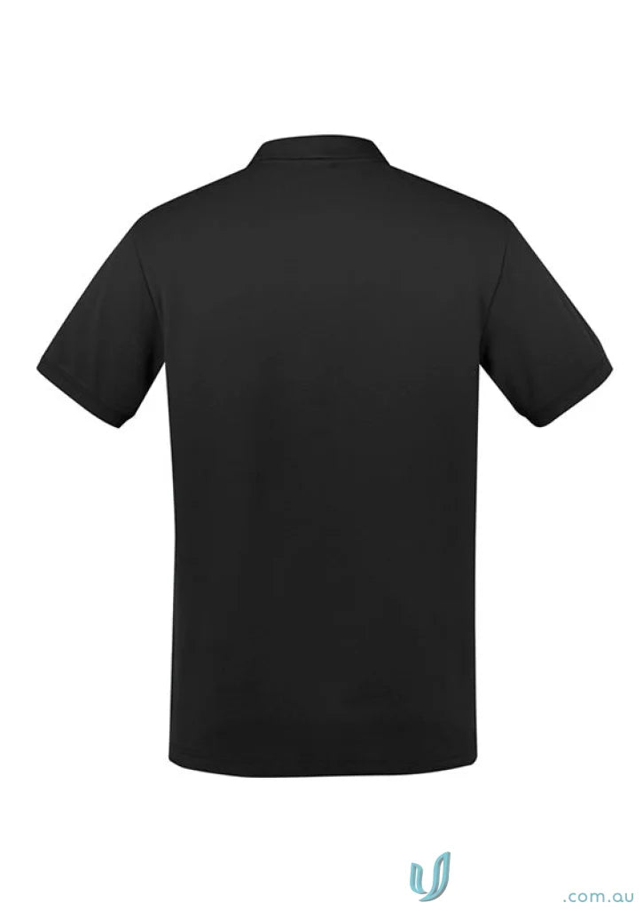 Black short sleeve polo shirt from City Polo p105ms, perfect for a casual look