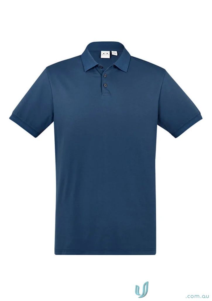 Men’s dark blue City Polo short sleeve polo shirt p105ms for casual style