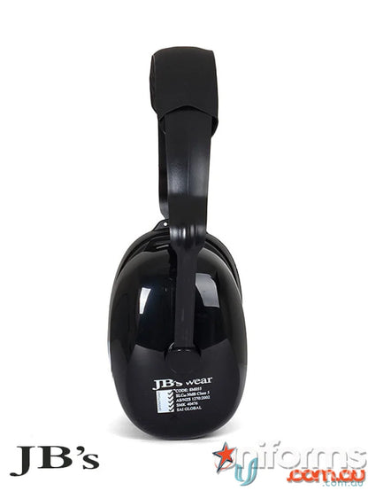 Black earmuffs from Class 5 Ear Muffs ideal for workwear and uniforms protection