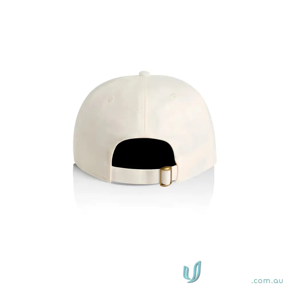 Cream-colored Class Linen Cap with adjustable fastener and tonal under-peak lining