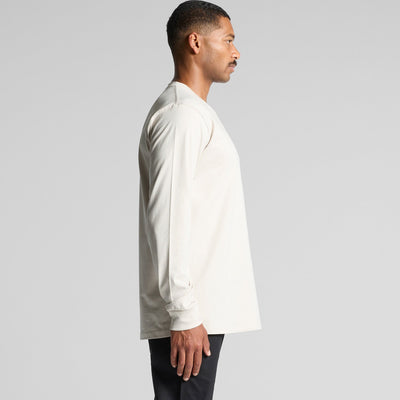 Classic heavyweight long sleeve tee in soft off-white relaxed fit