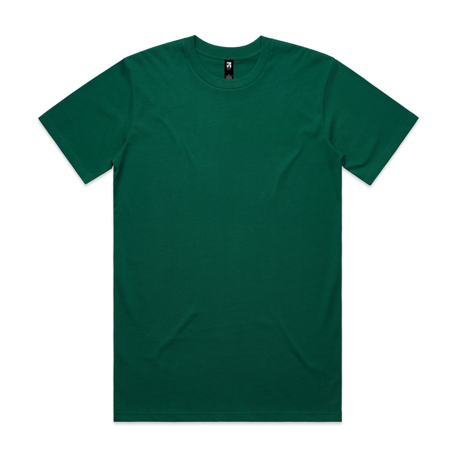 Planett classic tee: green cotton crew neck short sleeve t-shirt