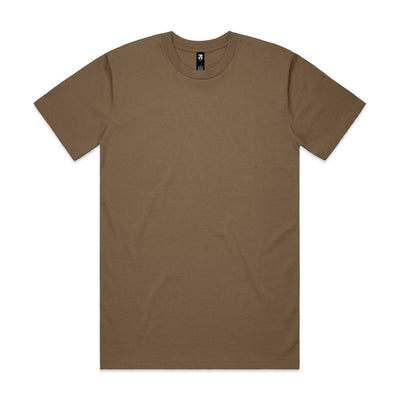 Planett classic tee: olive green cotton short-sleeve crew neck t-shirt