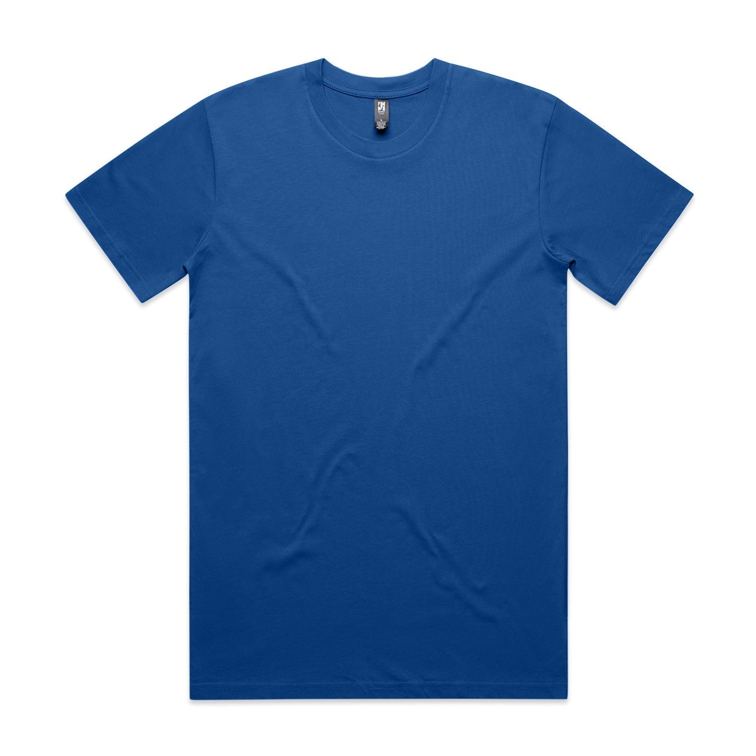 Royal blue Planett classic tee with short sleeves and white tag