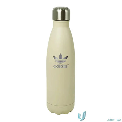 Beige Adidas water bottle made of double-walled stainless steel for eco-friendly hydration