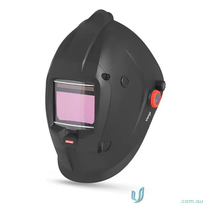 Black CleanAIR Verus Welding Helmet with auto-darkening lens and versatile shade range