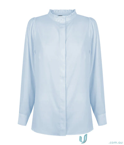 Light blue Bailey Elegance Long-Sleeved Blouse for stylish casual wear