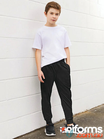 Kids Score Pant from Biz Collection Kids in black polyester performance fleece