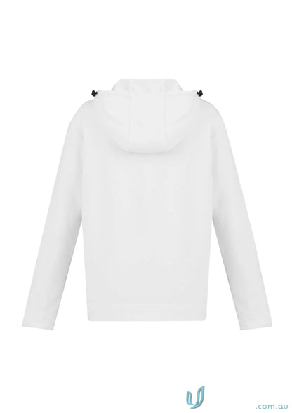 White hooded jacket from the Clearance Ladies Neo Hoodie collection, SW926L Ladies style
