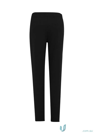 Black womens neo pant with ankle zips and adjustable waistband in the clearance sale