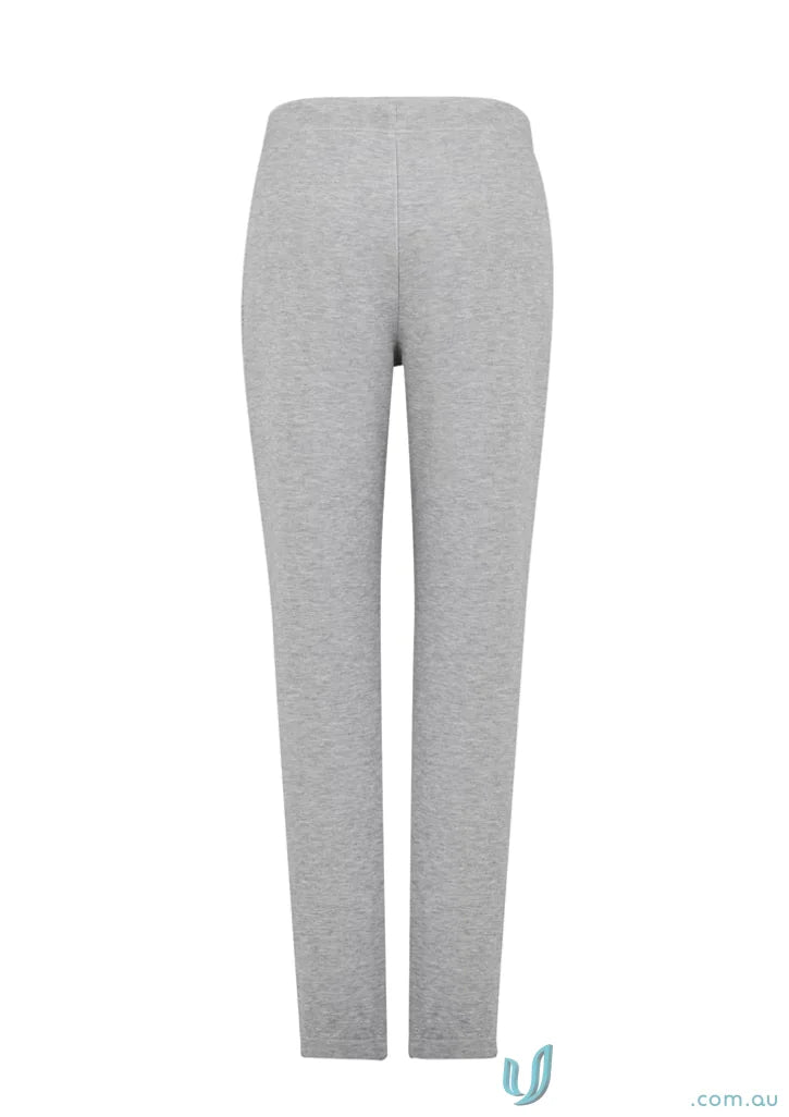 Gray knit leggings with ankle zips and adjustable waistband from Ladies Neo Track Pant