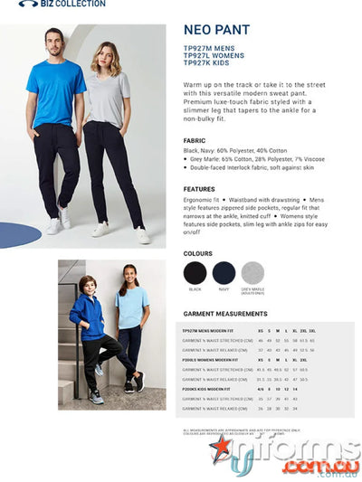 Womens Neo Pant with ankle zips and adjustable waistband on clearance sale