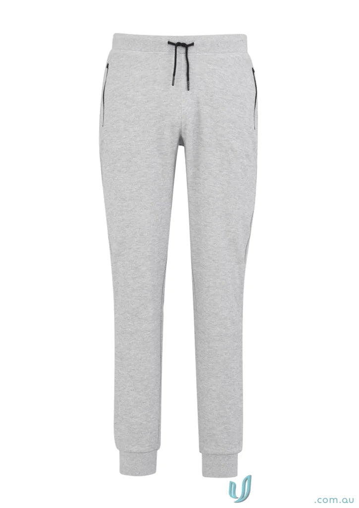 Gray neo track sweatpants with drawstring from Biz Collection Men’s TP927M clearance sale
