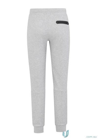 Gray neo track sweatpants with zippered pocket from Biz Collection Mens TP927M