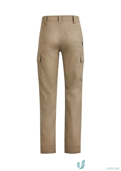 Syzmik men’s lightweight khaki drill cargo pant for casual comfort and style