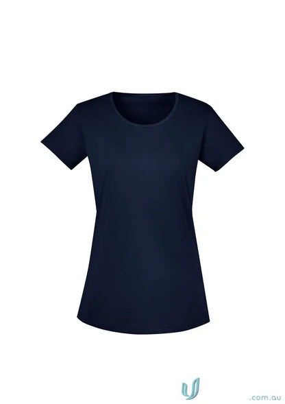 Navy blue Womens Streetworx Tee Shirt with taped shoulder for clearance womens streetworx sale