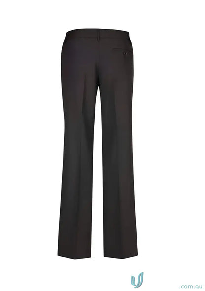 Dark tailored trousers in comfort wool relaxed straight leg fit perfect for stylish comfort